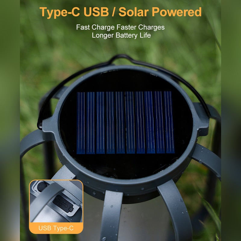 🔥50 % de réduction✨ Lampes d'extérieur de type lanterne à énergie solaire avec 4 modes d'éclairage - ⏳ Jusqu'à épuisement des stocks