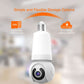 Caméra de sécurité WiFi intelligente avec éclairage