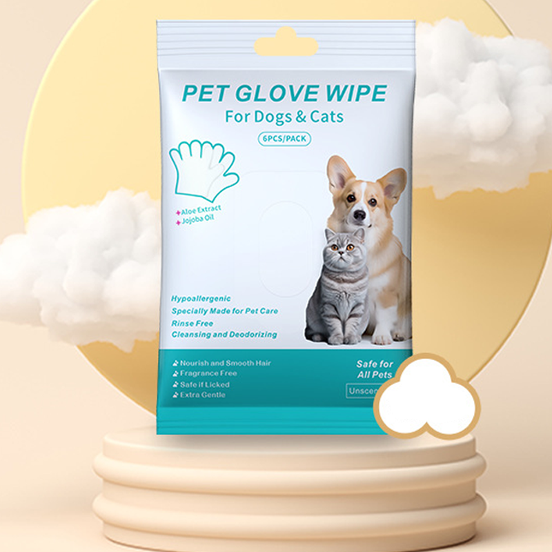 🔥Dernier jour de soldes 49% OFF🔥Gants shampooing sans rinçage pour chiens – Lingettes hypoallergéniques pour le bain des animaux, 6 packs