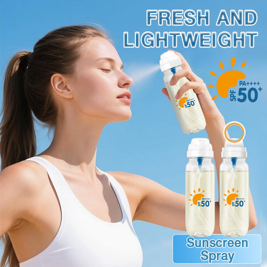 Spray solaire léger pour le visage et le corps