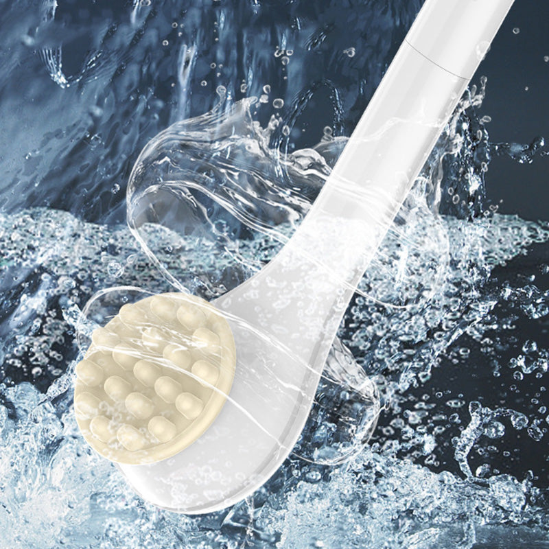 🚿 50% DE RÉDUCTION ! 🪥 Brosse de Bain Exfoliante Électrique à Long Manche – ABS – IPX7 & 1200 mAh & Double Poignée for Douche Relaxante