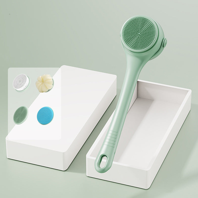 🚿 50% DE RÉDUCTION ! 🪥 Brosse de Bain Exfoliante Électrique à Long Manche – ABS – IPX7 & 1200 mAh & Double Poignée for Douche Relaxante
