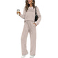 📢📢 50% de réduction !! ⏰ Ensemble Femme Confort – Haut ras du cou + pantalon à cordon ajustable 👕👖 | Doux, respirant & ultra-polyvalent ✨