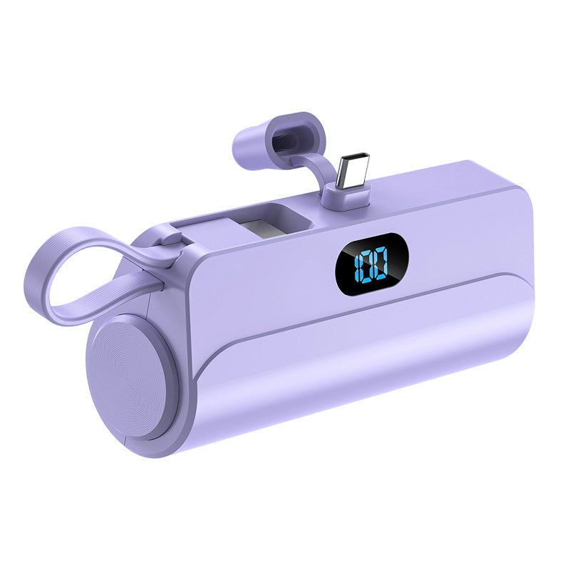 Mini batterie externe portable en forme de capsule