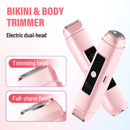 Tondeuse électrique à double tête pour bikini et corps