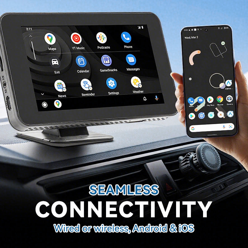 Lecteur Multimédia pour Voiture 4,7" – Écran Tactile HD, Bluetooth 5.0 & Caméra de Recul USB 🚗🎧