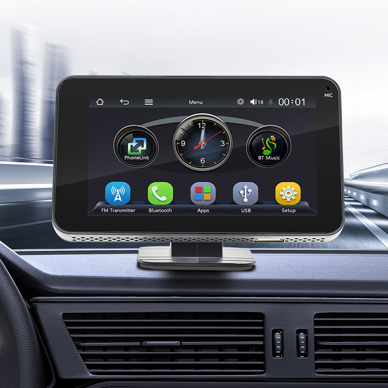 Lecteur Multimédia pour Voiture 4,7" – Écran Tactile HD, Bluetooth 5.0 & Caméra de Recul USB 🚗🎧