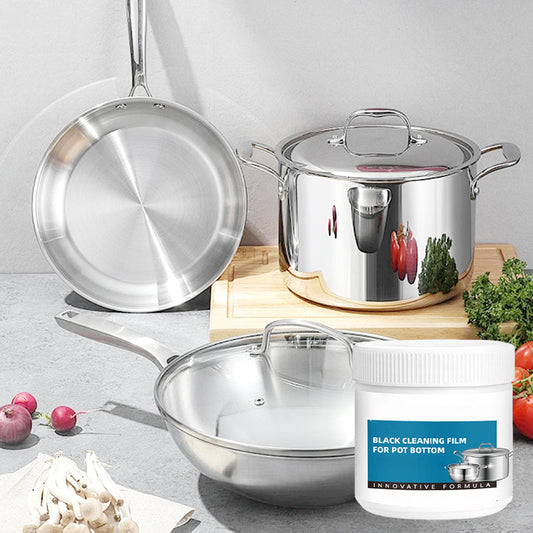 🍳 ACHETEZ 2 - RECEVEZ 1 GRATUIT ! 🔥 Pâte Dissolvante Résidus Brûlés - Nettoyage Profond pour Casseroles/Plats sans Rayurer, Élimine Graisse et Carbonisation en 5 Min 🧽✨