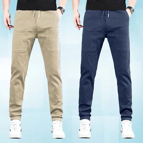 👖50 % DE RÉDUCTION🛠️MultiPants – Pantalon cargo durable avec de multiples poches et une grande élasticité