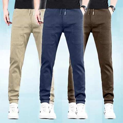 👖50 % DE RÉDUCTION🛠️MultiPants – Pantalon cargo durable avec de multiples poches et une grande élasticité