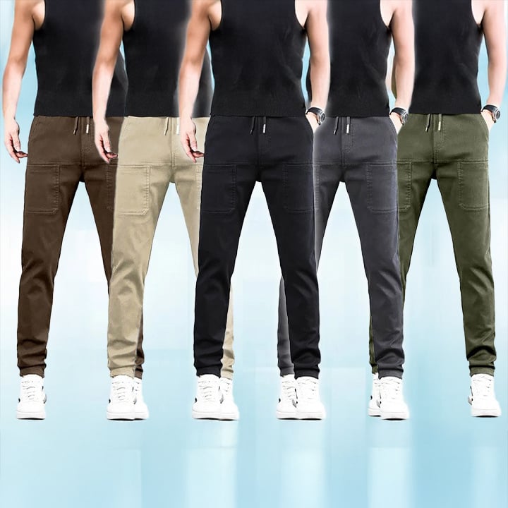 👖50 % DE RÉDUCTION🛠️MultiPants – Pantalon cargo durable avec de multiples poches et une grande élasticité
