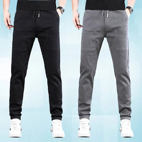 👖50 % DE RÉDUCTION🛠️MultiPants – Pantalon cargo durable avec de multiples poches et une grande élasticité