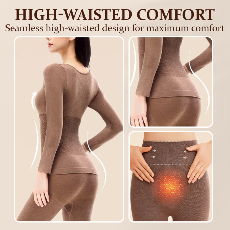 Ensemble de sous-vêtements thermiques pour femmes
