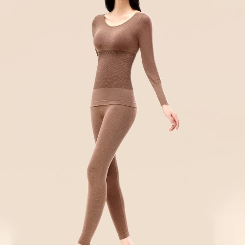 Ensemble de sous-vêtements thermiques pour femmes