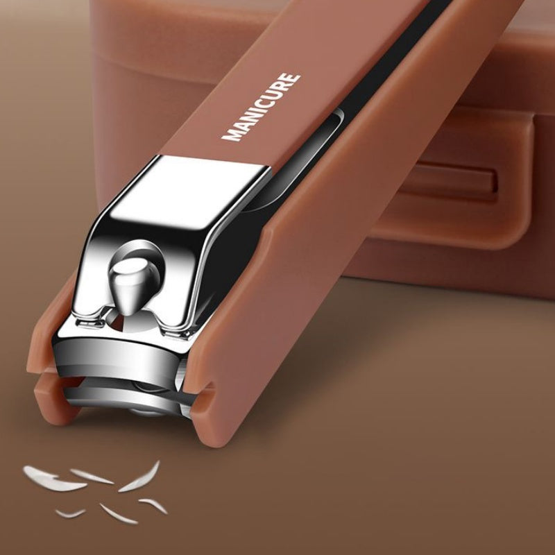 Ensemble de 7 Pièces de Manucure Portable avec Coupe-Ongles