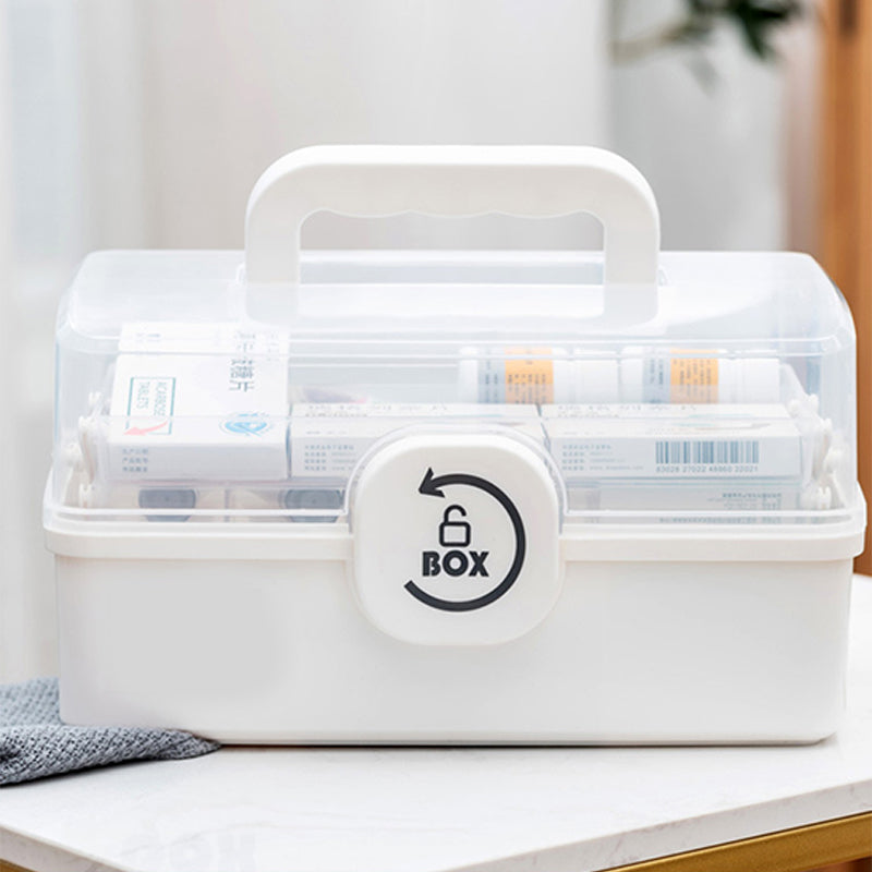 💎 50% DE RÉDUCTION! 💎 Boîte à Médicaments Familiale Multi-Étages – Grande Capacité, Classification 3 Niveaux & Verrouillage Sécurisé