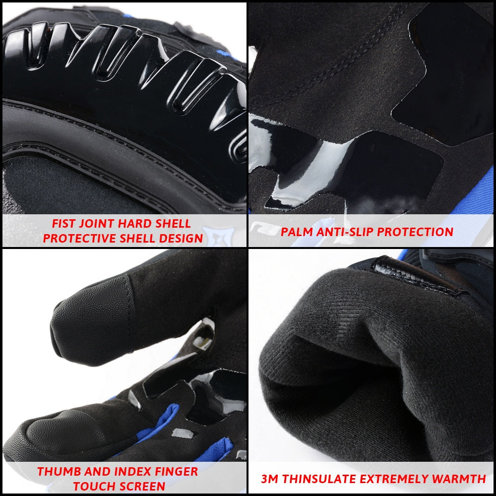 📢📢50 % de réduction ! Gants de moto chauds – Imperméables, coupe-vent & renforts en gel pour une adhérence maximale ! ❄️🧤