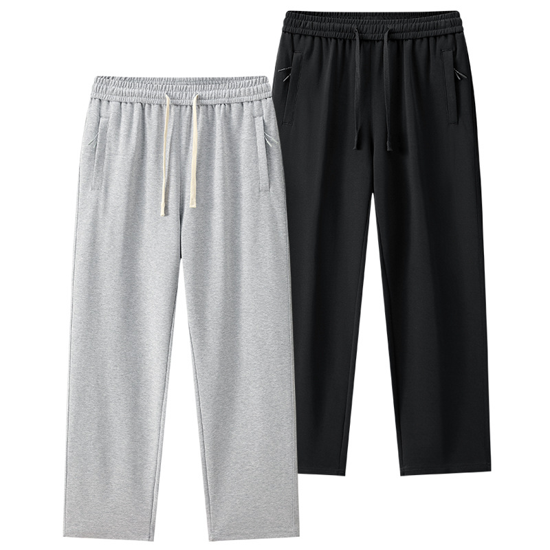 Pantalon décontracté stylé à taille élastique avec cordon de serrage