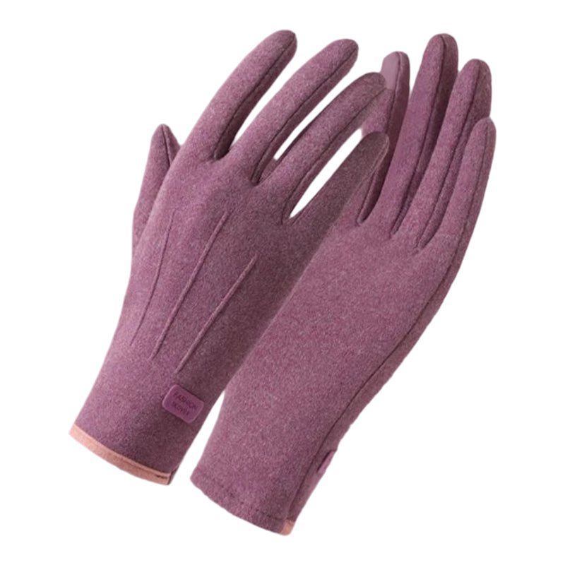 Gants chauds et coupe-vent avec fonction écran tactile et prise antidérapante