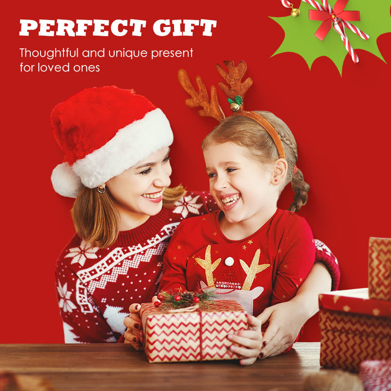 Tasse en verre unique en forme d'élan pour un Noël joyeux