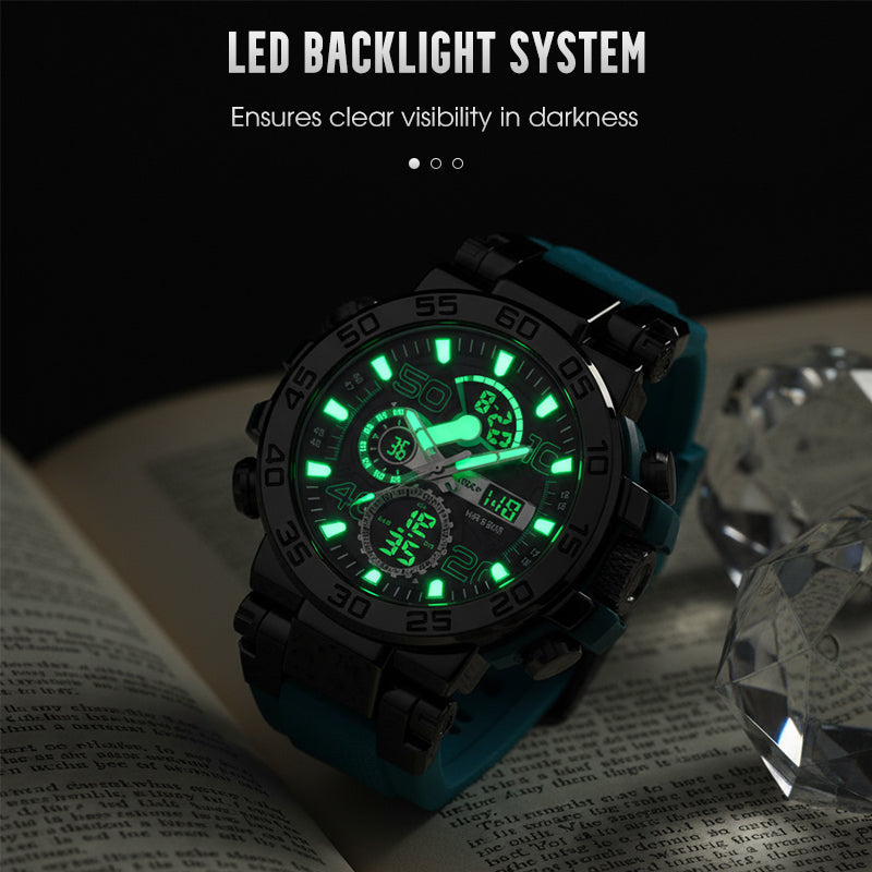 Montre digitale multifonctionnelle LED étanche