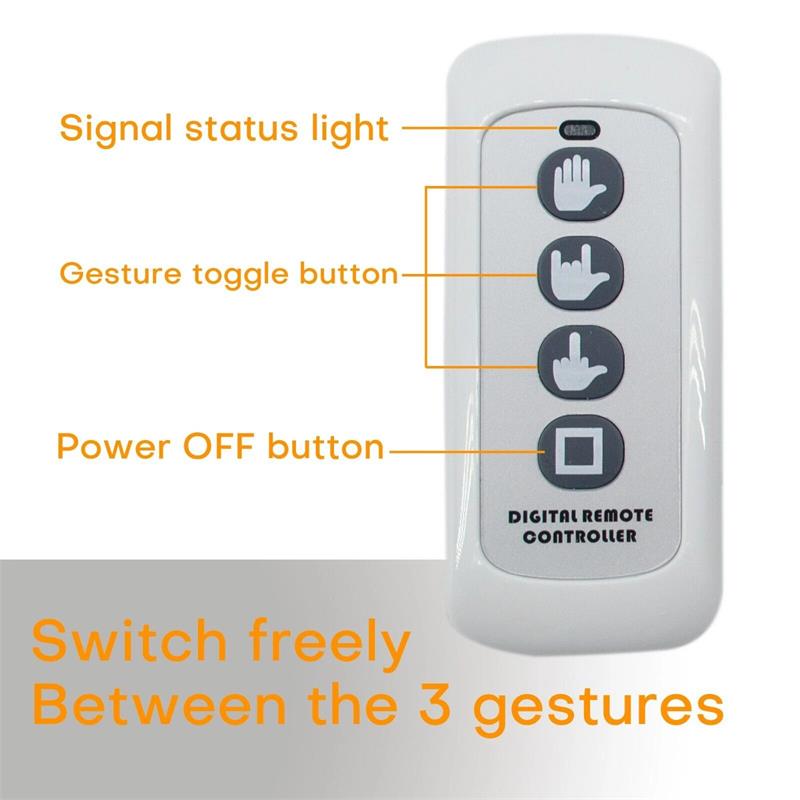 🎁Offre spéciale Noël : 50 % de réduction !🎄Lampe lumineuse avec télécommande, inspirée du geste du majeur
