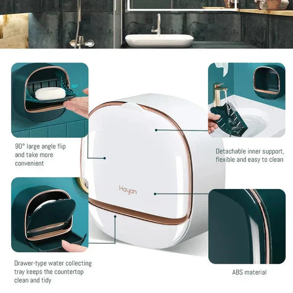 ✨Achetez-en 1 et obtenez-en 1 gratuit 🧼Porte - savon étanche avec boîte de drainage