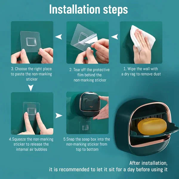 ✨Achetez-en 1 et obtenez-en 1 gratuit 🧼Porte - savon étanche avec boîte de drainage