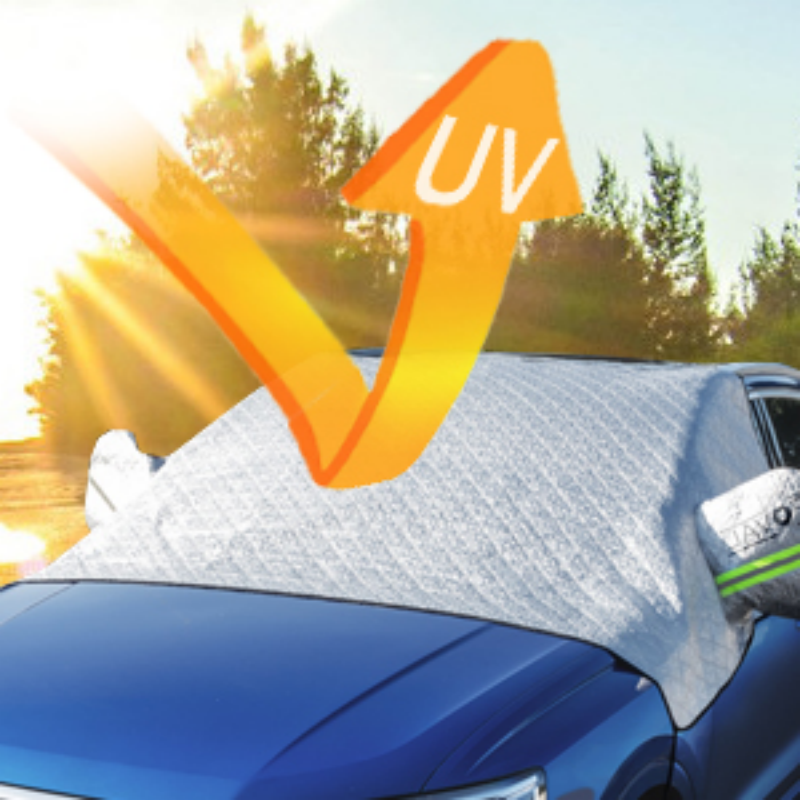 🚗 ACHETEZ 2 OFFREZ 1! ✨ Couverture Magnétique Contre la Neige pour Pare-brise - Isolation Thermique 4 Couches avec Installation Rapide pour Protection Antigel ❄️🔗