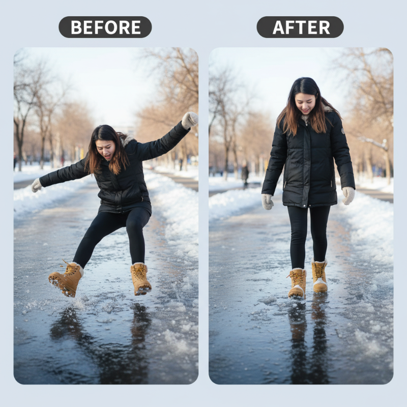 🔥❄️Crampons universels à 5 pointes pour chaussures et bottes