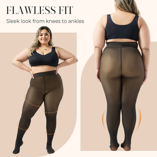 Collants Thermiques Doublés Confortables et Extensibles pour Femme