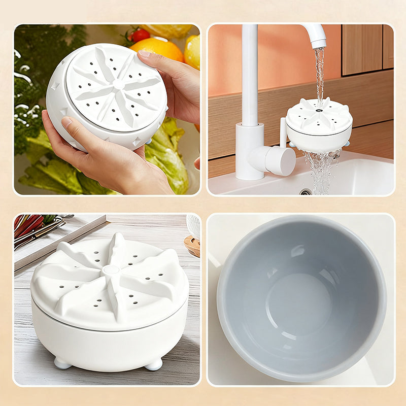 🍓 50% de réduction! 🥬 Lave-Fruits & Légumes Portable – Nettoyage Vortex, Sans Produits Chimiques & Élimine les Pesticides 💧