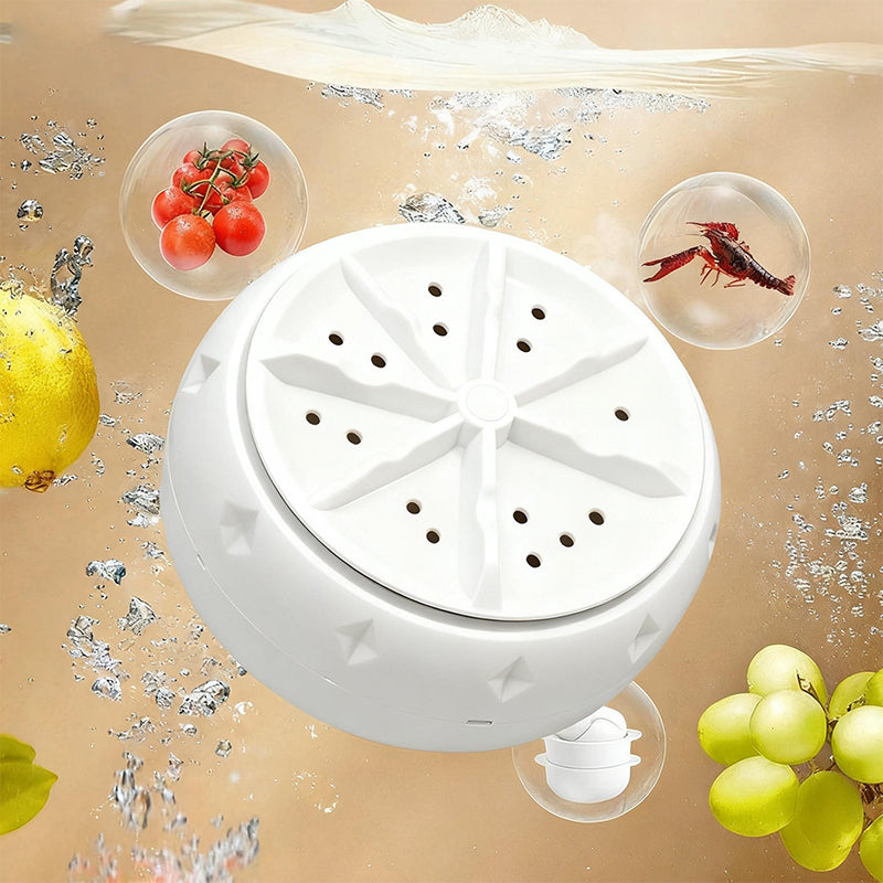 🍓 50% de réduction! 🥬 Lave-Fruits & Légumes Portable – Nettoyage Vortex, Sans Produits Chimiques & Élimine les Pesticides 💧