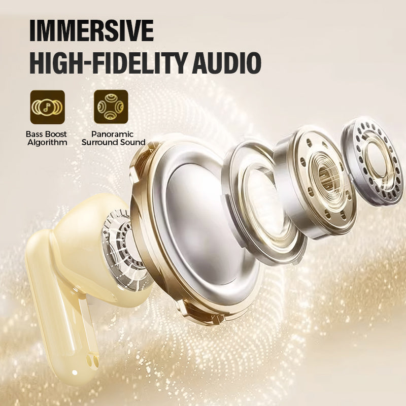 Deux paires d’écouteurs Bluetooth sans fil avec étui de charge LED