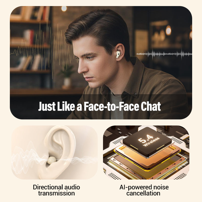 Deux paires d’écouteurs Bluetooth sans fil avec étui de charge LED