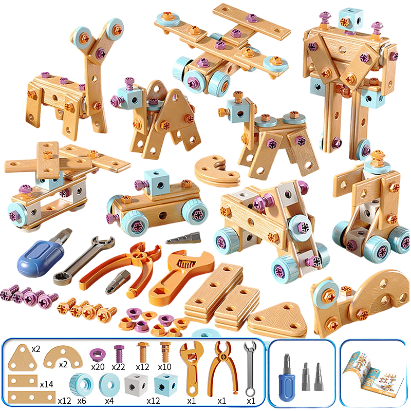 🎄🛠️ Kit éducatif DIY – Créatif, éducatif et parfait pour les fêtes, un moment de création et de partage en famille, pour des souvenirs inoubliables 🎨👨‍👩‍👧