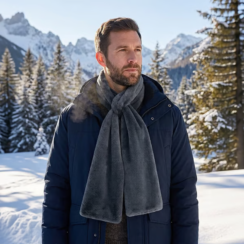 📢📢50 % de réduction !!! 🎅【🎁Le Cadeau de Noël🎁】Écharpe douillette avec poche cachée🧣❤️‍🔥