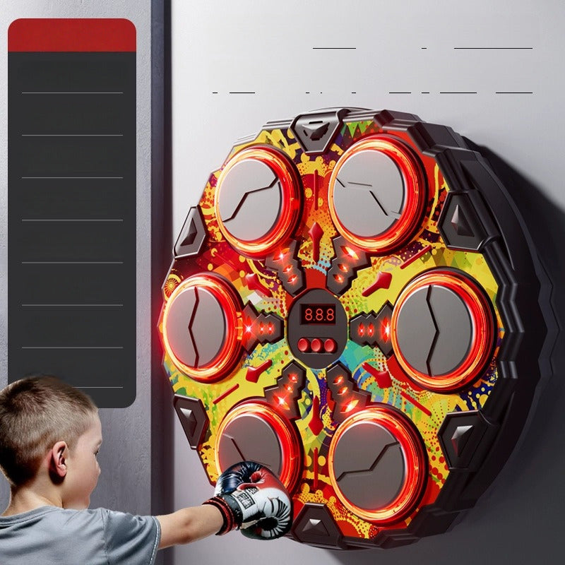 🥊 Une nouvelle approche de l'entraînement en salle ! La machine intelligente Music Boxing Smart Wall Target Machine transforme la musique et l'exercice physique en un moment de jeu pour les enfants
