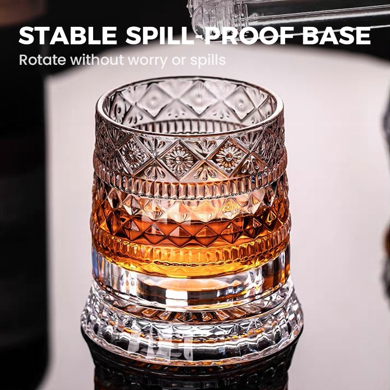 📢📢50 % de réduction !! ⏰Verre à Whisky Pivotant à 360° – Design Unique, Élégant & Parfait Pour Les Amateurs De Spiritueux 🌟