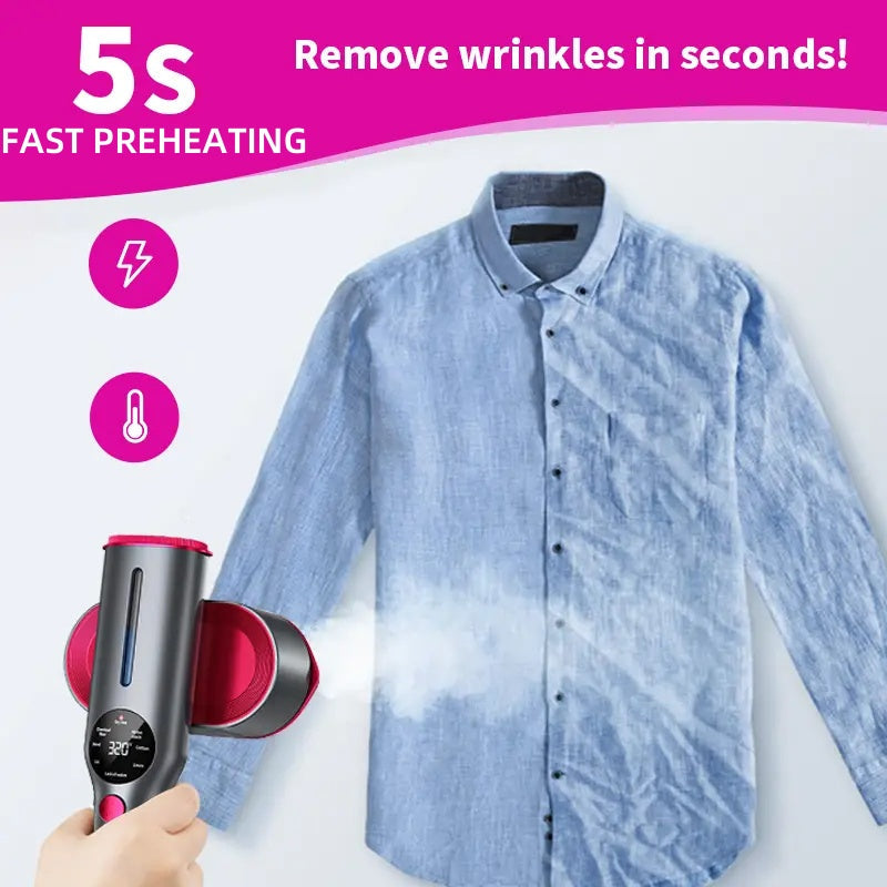 📢📢60% DE RÉDUCTION !!! 🔥✨ Défroisseur à Main – Vapeur Intense, Chauffage Éclair & Tête Rotative 90° | Idéal pour Voyages et Maison ⚡