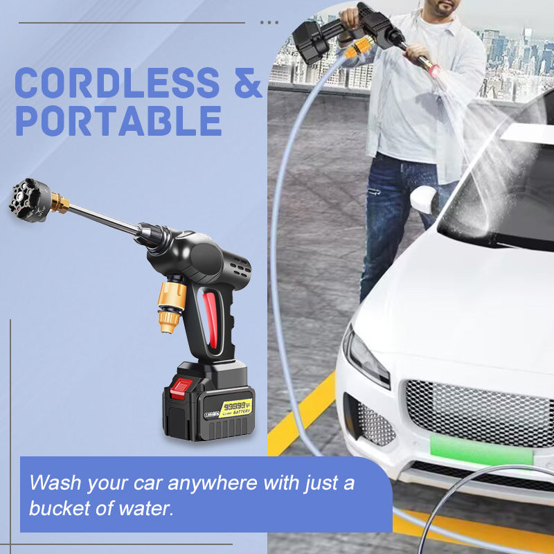 📢📢50% DE RÉDUCTION ! 💦🚗 Machine de Lavage de Voiture Portable – 30 BAR, Sans Fil & Polyvalente pour Auto, Vélo, Terrasse et Plus ! 🔋🌿