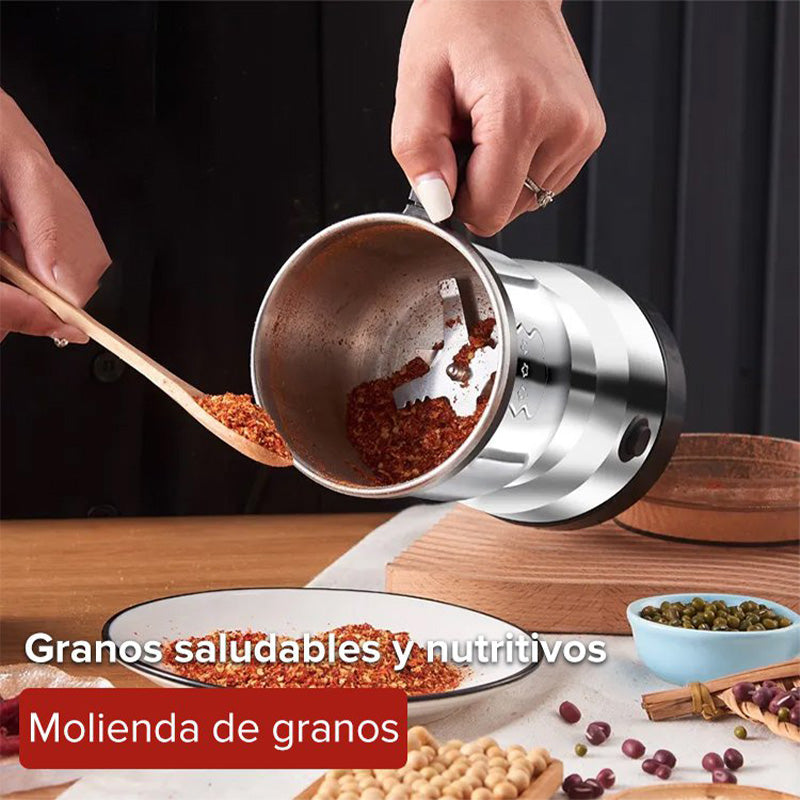 ⚡ 50% DE RÉDUCTION! ☕ Moulin électrique multifonctionnel 300W – Lame en S, 500 ml & acier inoxydable – Idéal pour épices, café & herbes – Facile à nettoyer ✨