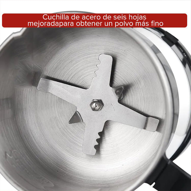 ⚡ 50% DE RÉDUCTION! ☕ Moulin électrique multifonctionnel 300W – Lame en S, 500 ml & acier inoxydable – Idéal pour épices, café & herbes – Facile à nettoyer ✨