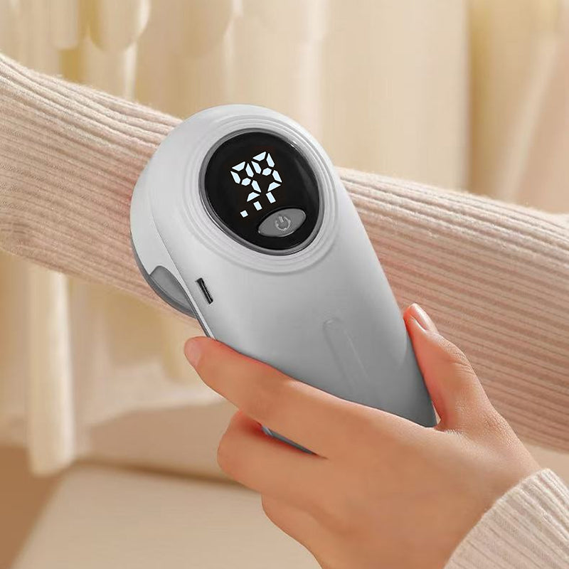 Rasoir anti-bouloches rechargeable avec écran LED