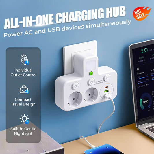 📢📢50 % de réduction !! ⏰Multiprise intelligente avec ports USB