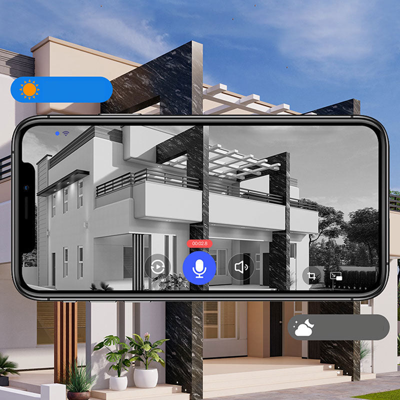 Surveillez votre porte en temps réel ! Sonnette vidéo 1080p avec détection humaine par IA
