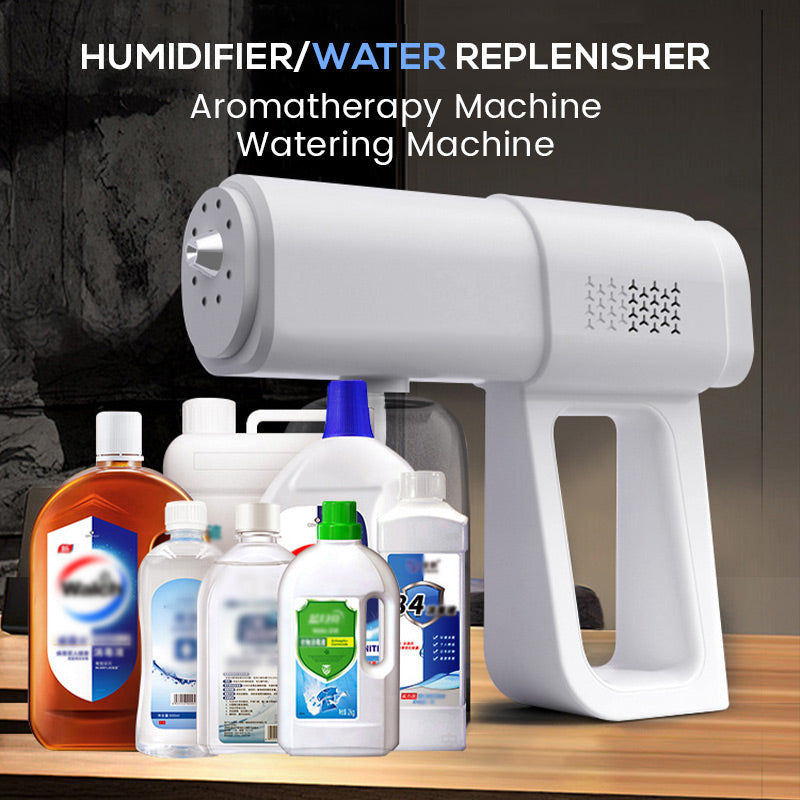 Pistolet pulvérisateur nano désinfectant – 380 ml, sans fil avec brume ultra-fine pour la maison, le bureau et le jardin !