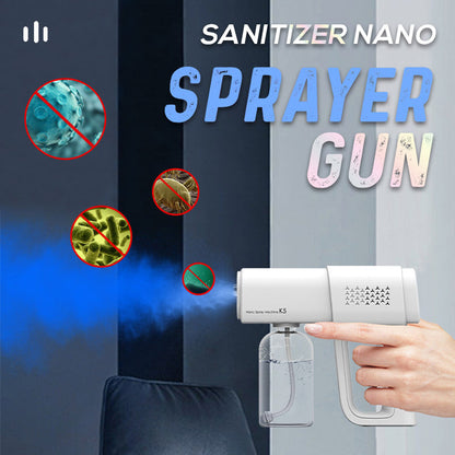 Pistolet pulvérisateur nano désinfectant – 380 ml, sans fil avec brume ultra-fine pour la maison, le bureau et le jardin !