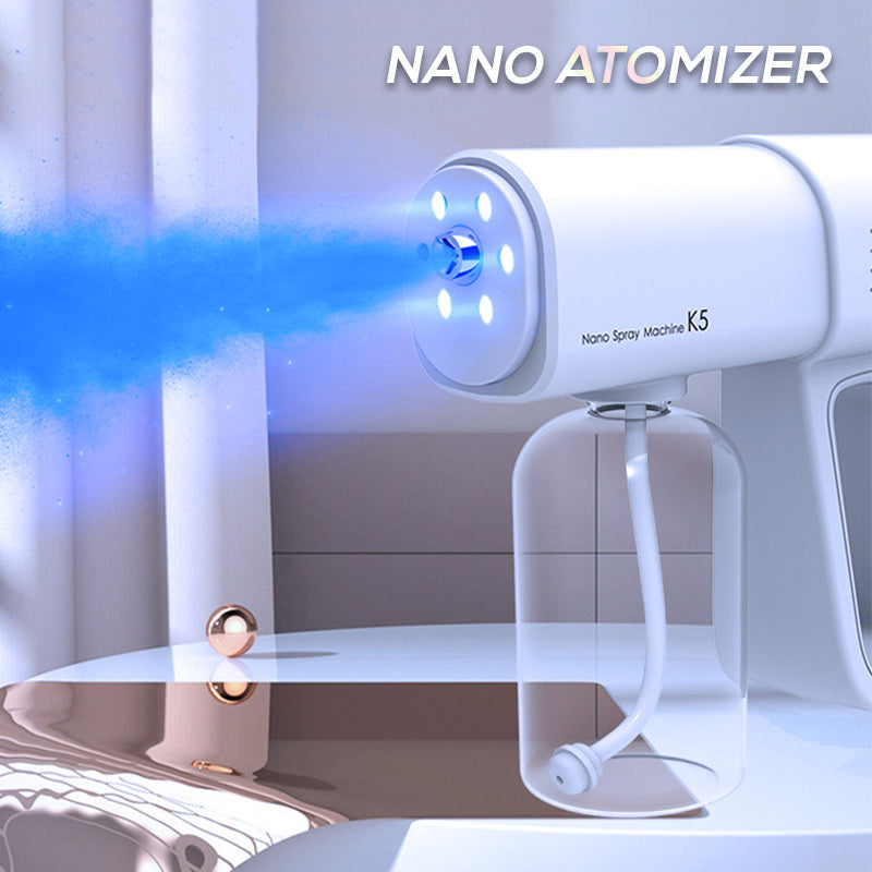 Pistolet pulvérisateur nano désinfectant – 380 ml, sans fil avec brume ultra-fine pour la maison, le bureau et le jardin !