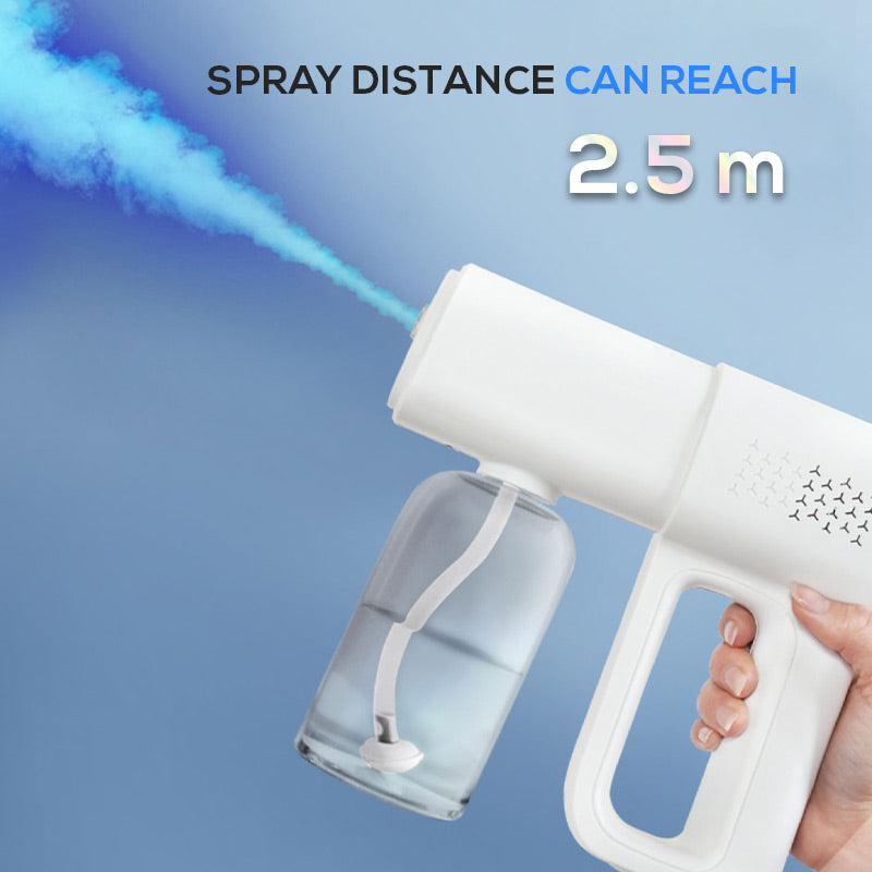 Pistolet pulvérisateur nano désinfectant – 380 ml, sans fil avec brume ultra-fine pour la maison, le bureau et le jardin !